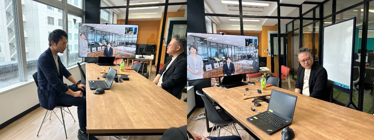 スクール関係者による式辞と、河野社長による祝辞の様子